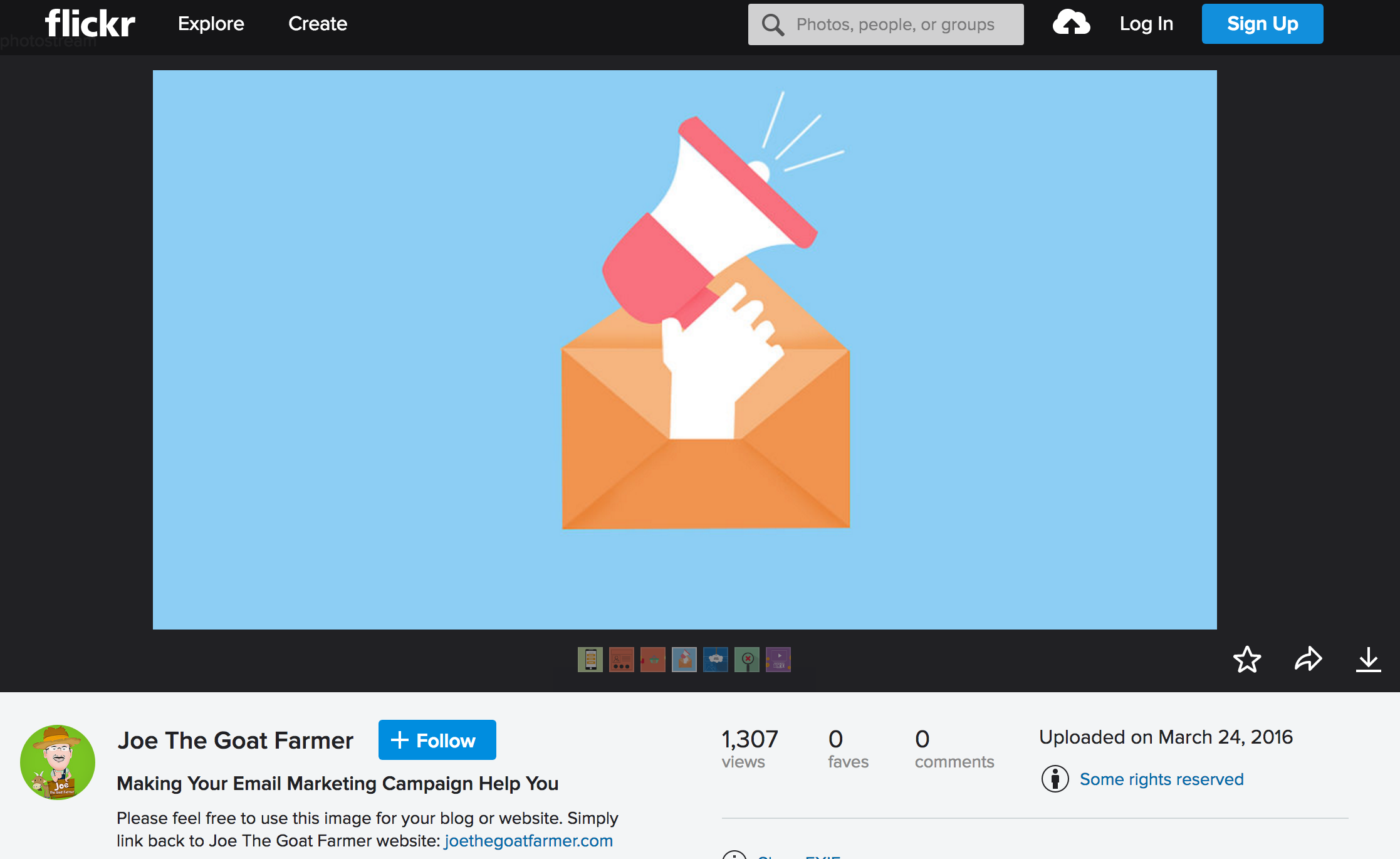 Screenshot of a marketing image uploaded to Flickr