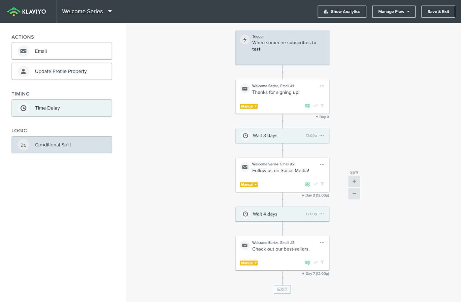 Email Autoresponder Tools: Klaviyo