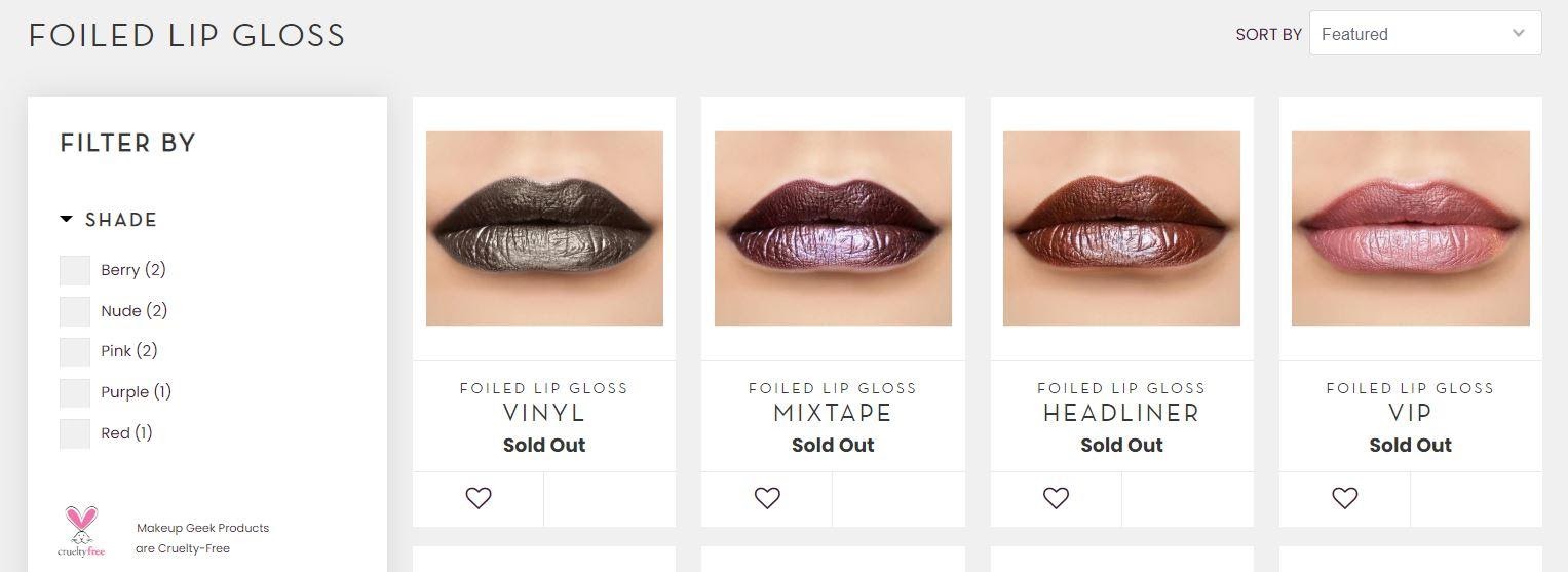 EBay Foiled Lip Gloss