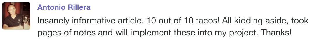 Screenshot of a post by Antonio Rillera