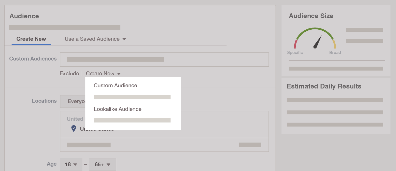 Email list set up - Lookalike Audience.