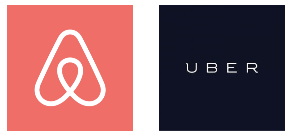 Screenshot showing Uber and Airbnb logos