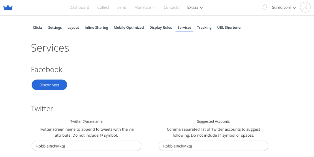 Screenshot showing Sumo dashboard