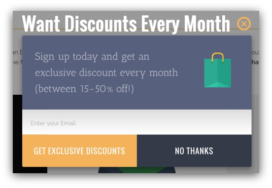 Discounts Every Month List Builder