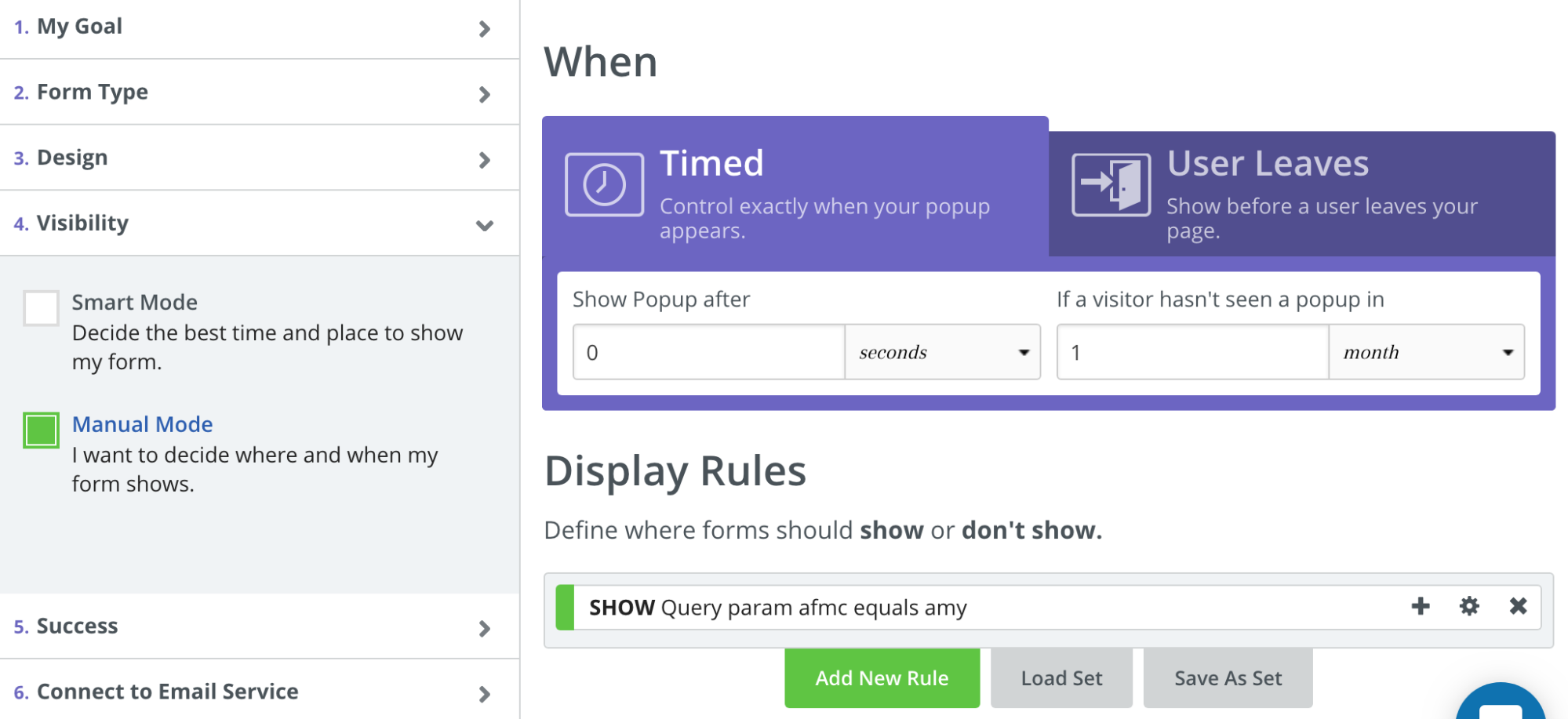 Screenshot showing sumo visibility settings