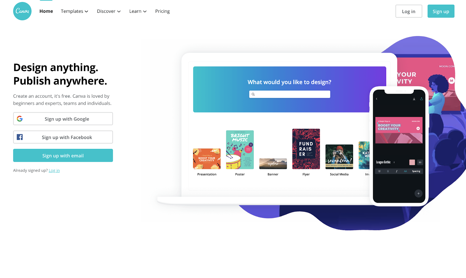 Best Homepages Online - Canva