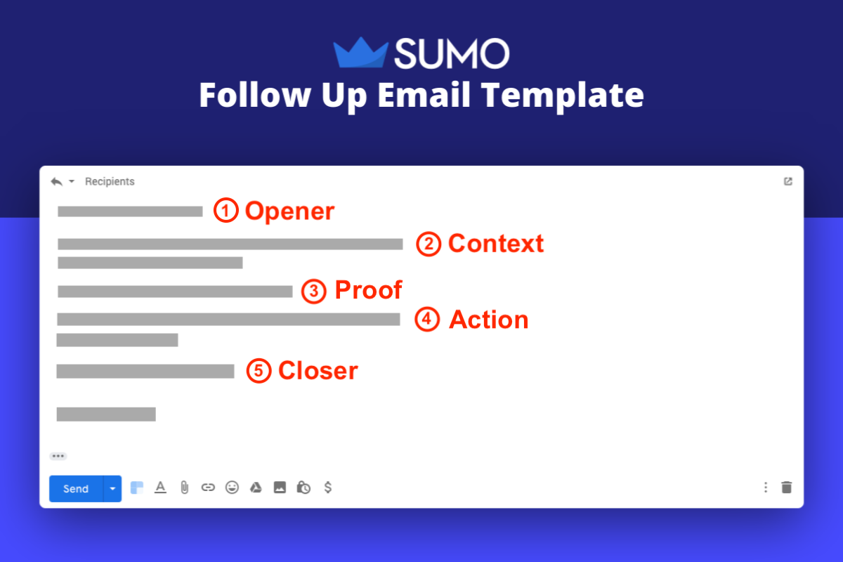 Follow-Up Email: Screenshot of Sumo email follow-up email template
