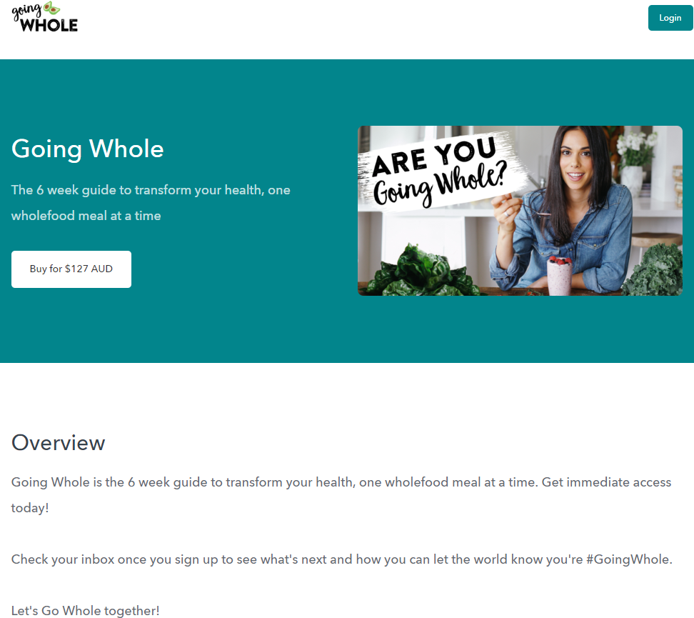 Screenshot showing an eCommerce store