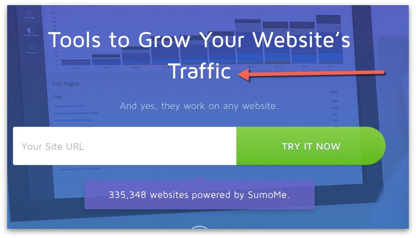 sumo grow website traffic