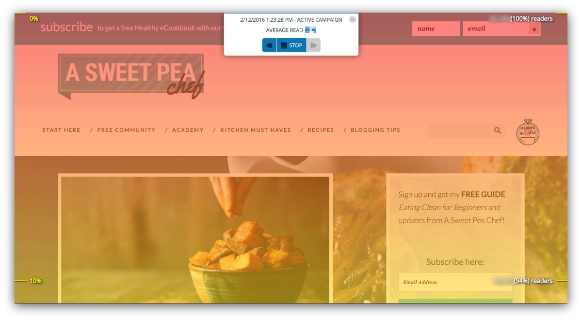 Screenshot of A Sweet Pea