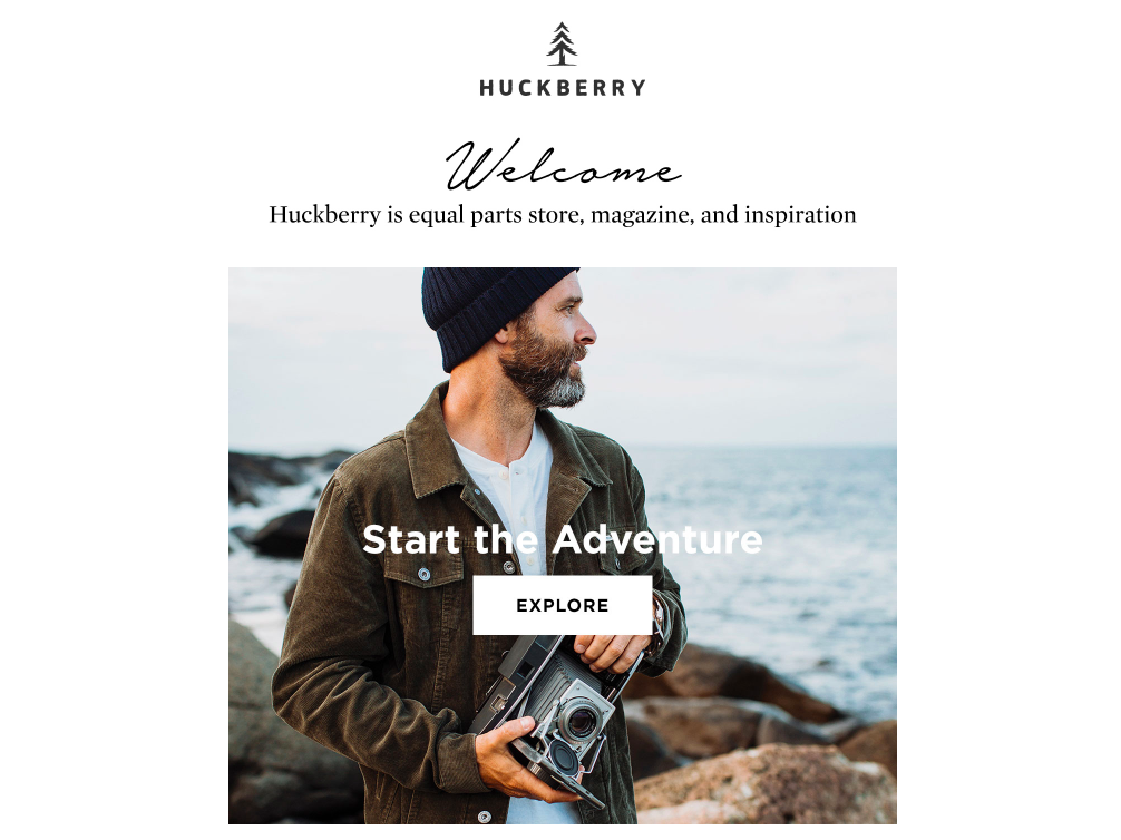Screenshot showing Huckberry