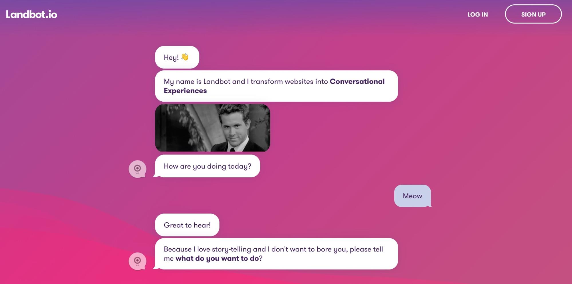 Screenshot showing an eCommerce chatbot