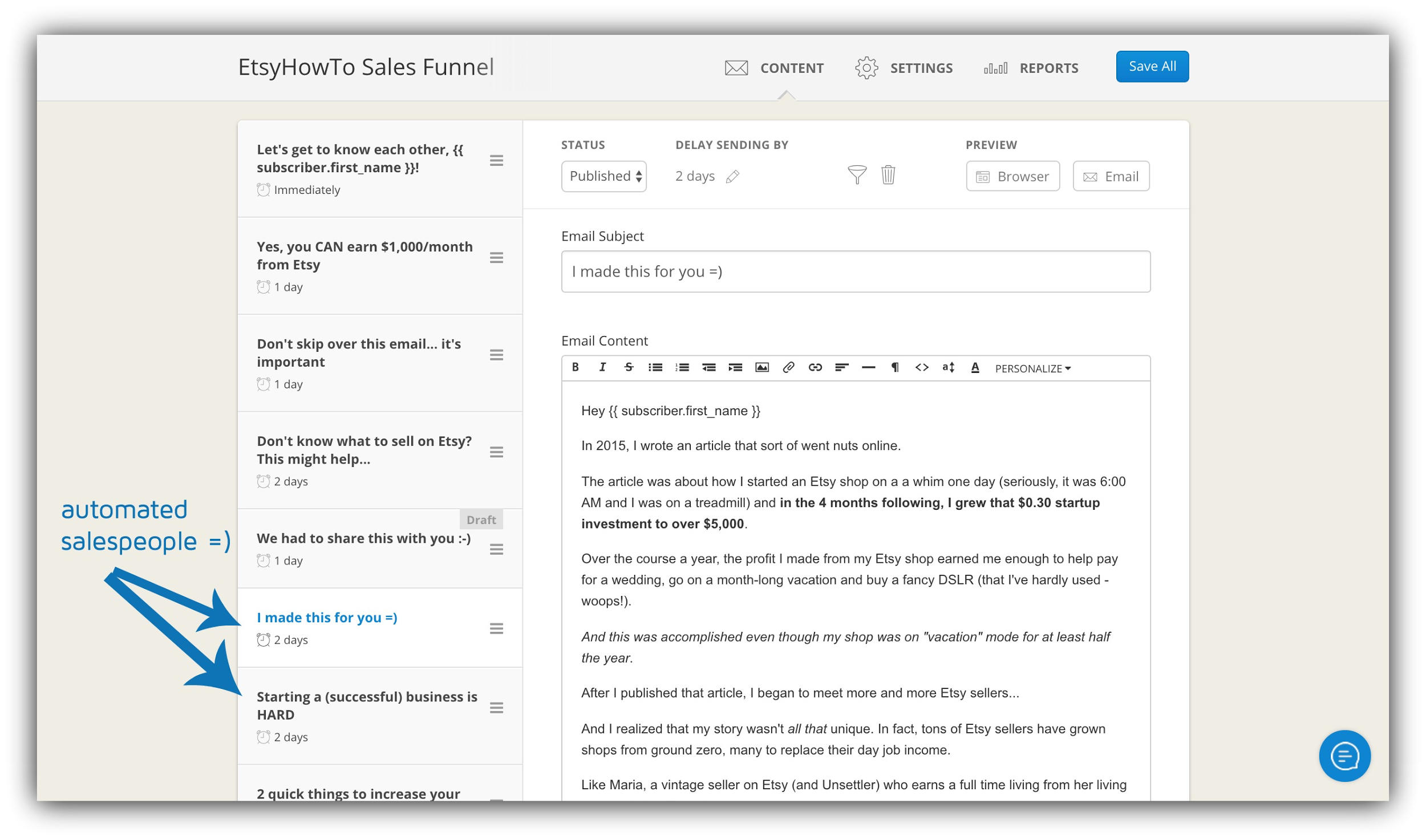 etsyhowto sales funnel