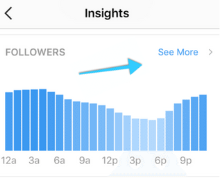 Followers section of Instagram Insights