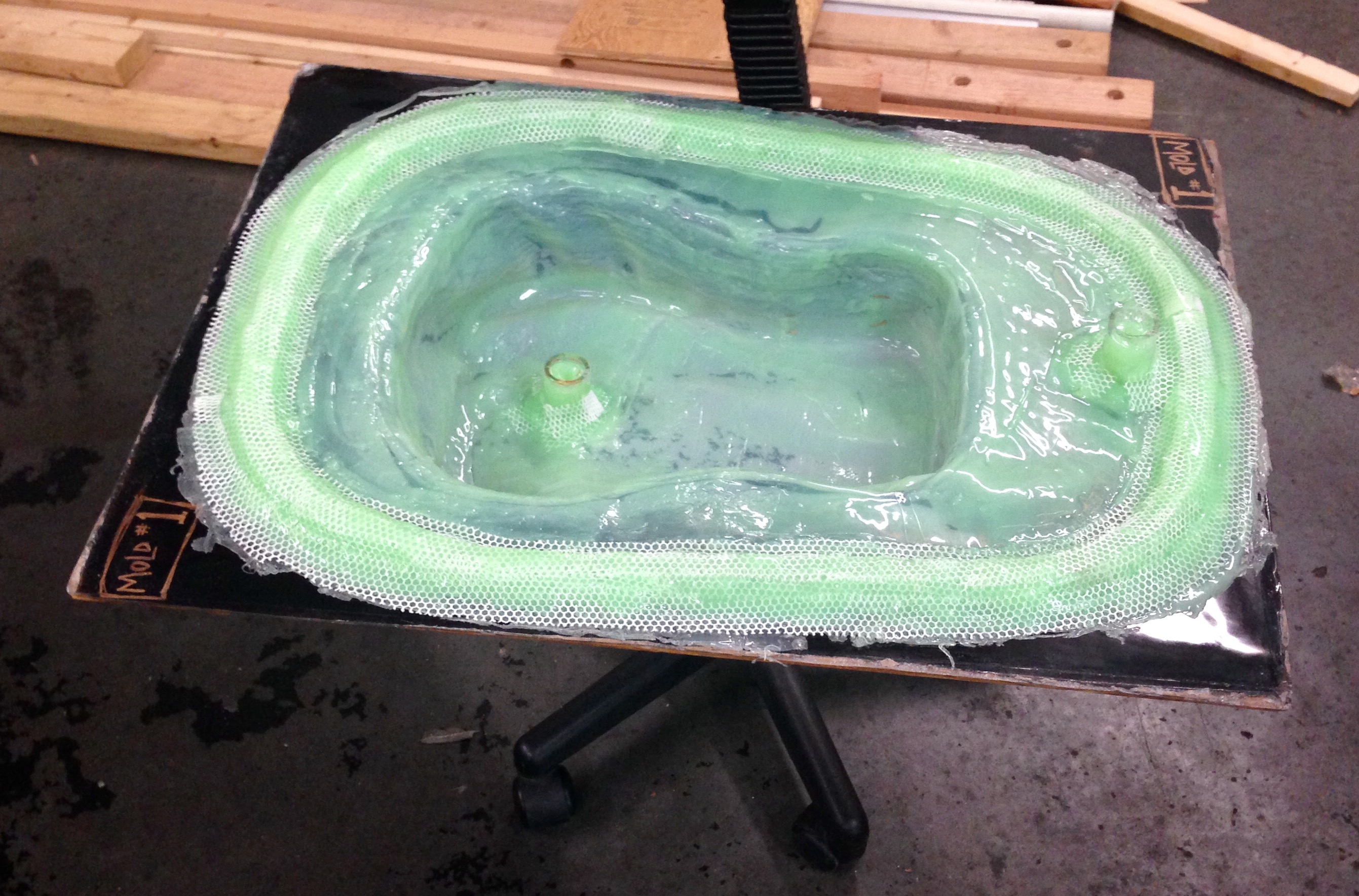 Picture showing guitar female mold