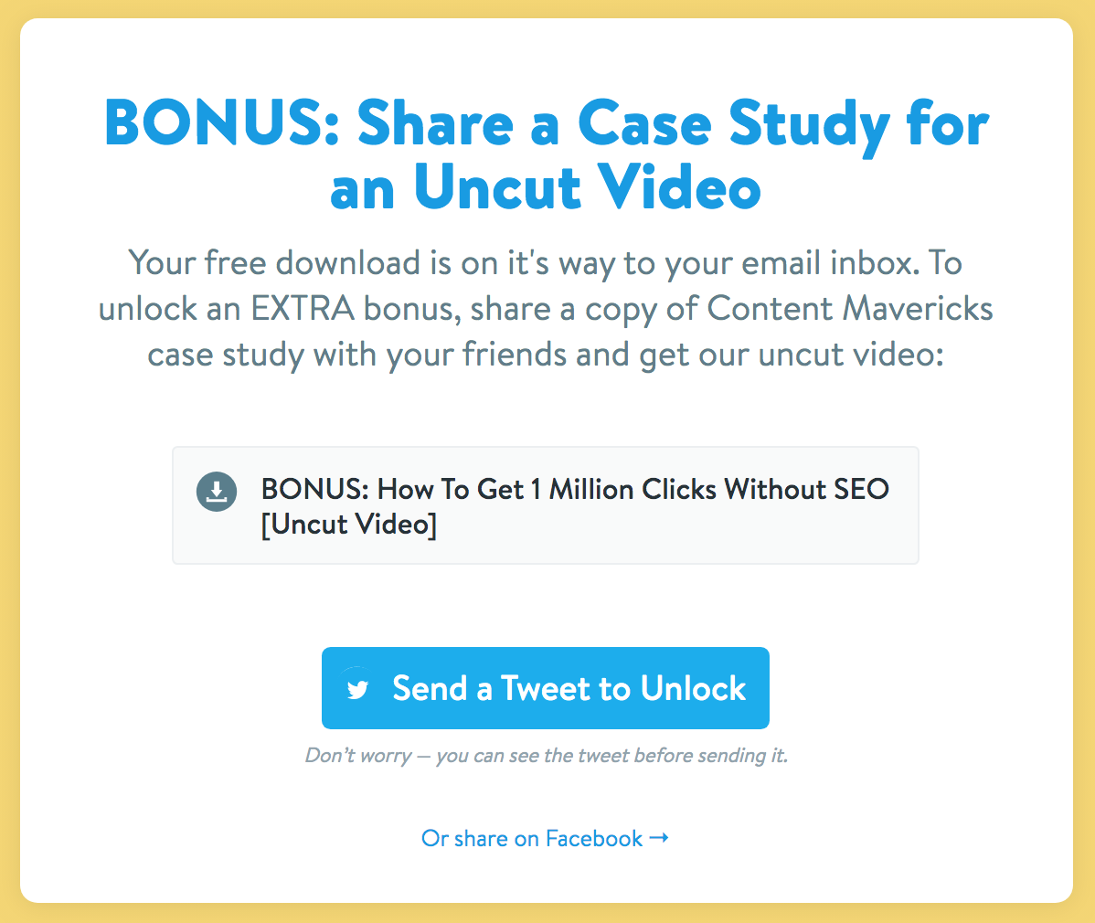 Bonus: Share a Case study for an Uncut video