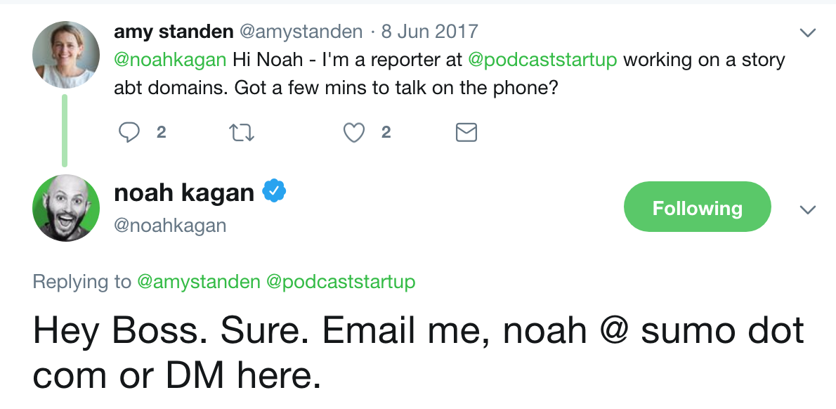 Screenshot showing Noah Kagan