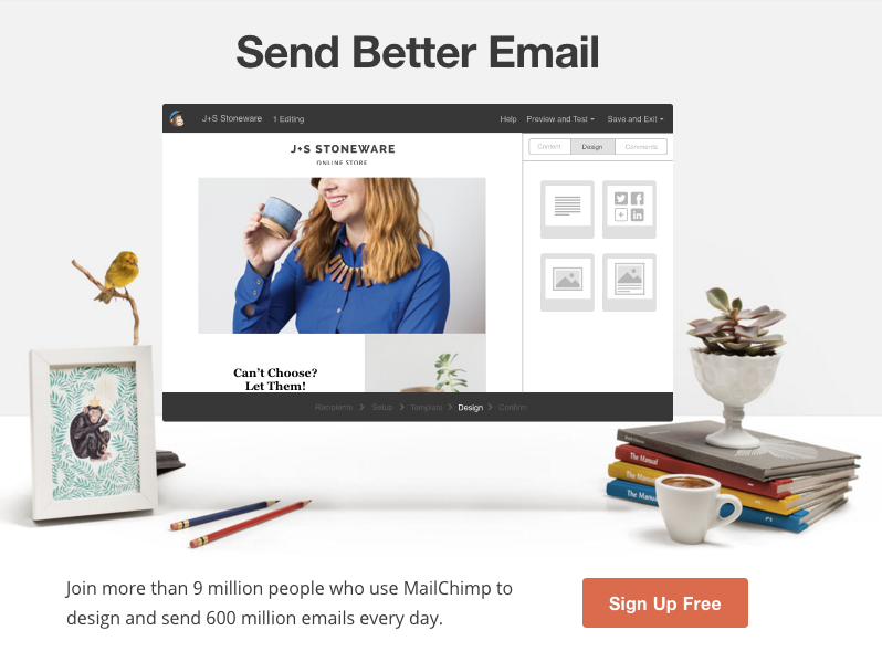 Mailchimp social proof