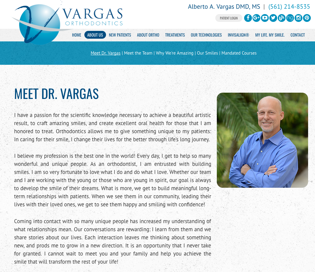 vargas orthodontics about us page