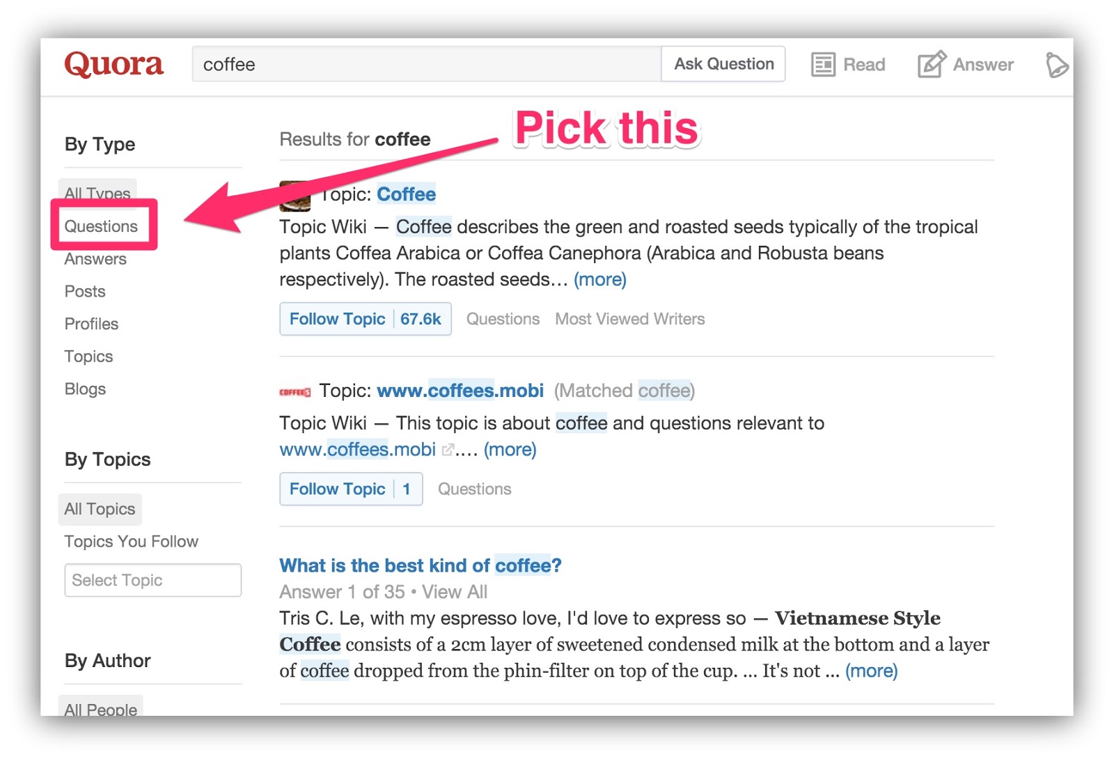 quora questions example