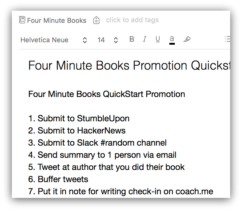 four minute books quickstart promotion