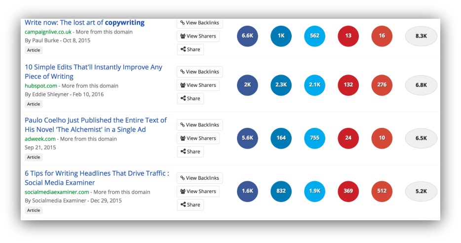 social sharing buttons