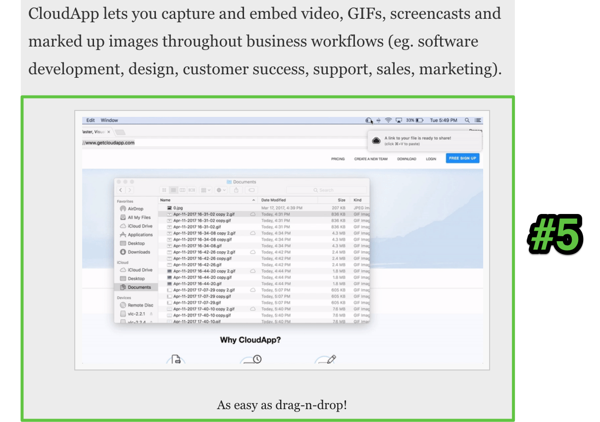 Screenshot showing copy on an appsumo deal