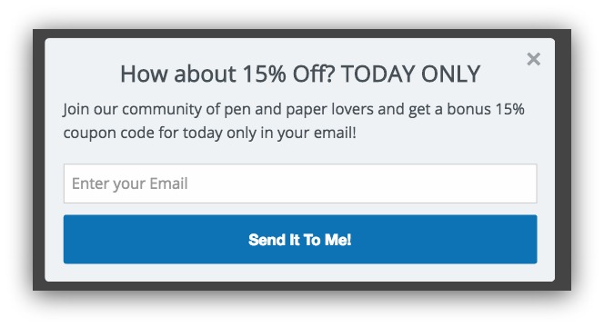 sales popup example