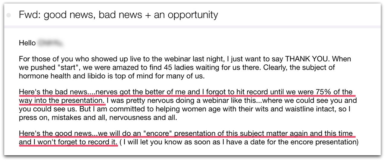 webinar email example