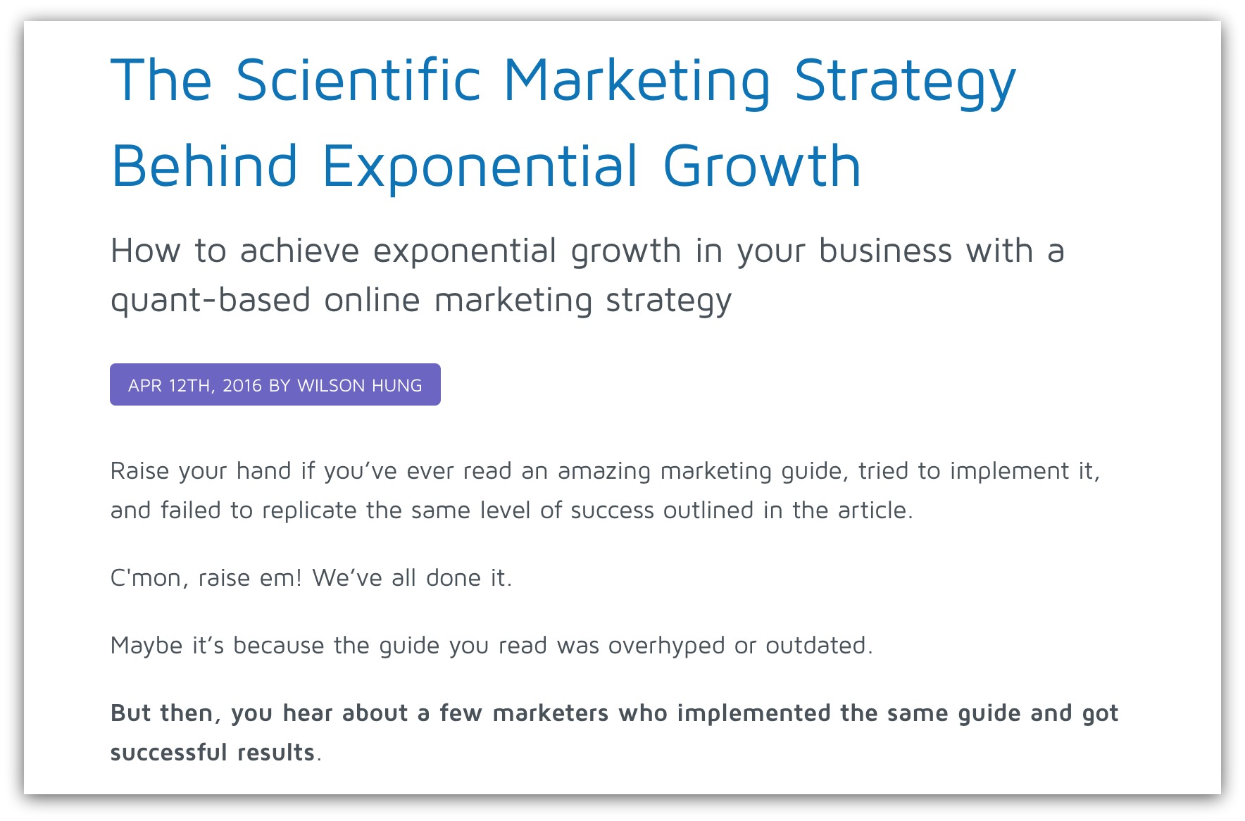 growth marketing strategy