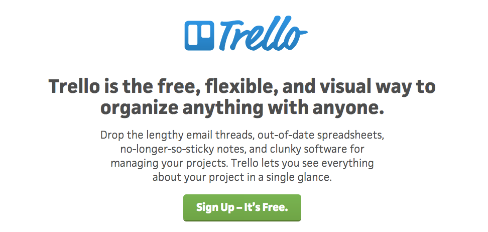 Trello value proposition example