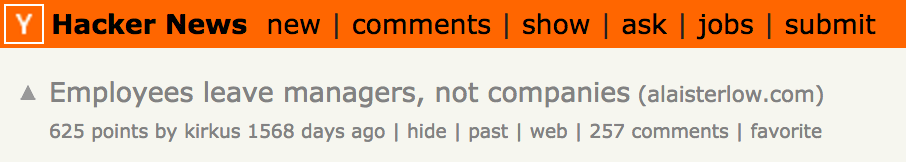 Screenshot showing a hacker news article