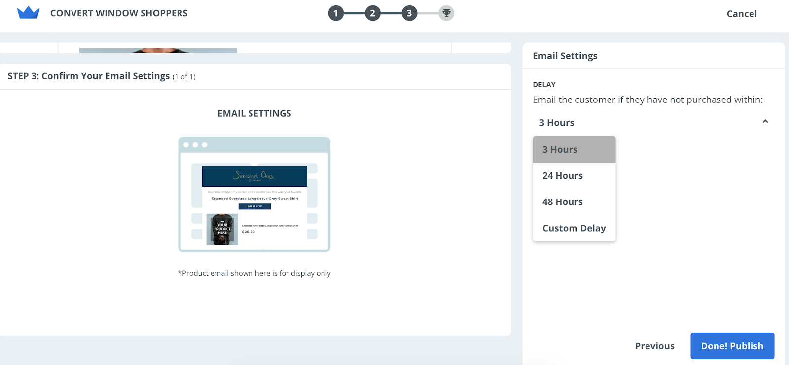 Screenshot showing Sumo settings