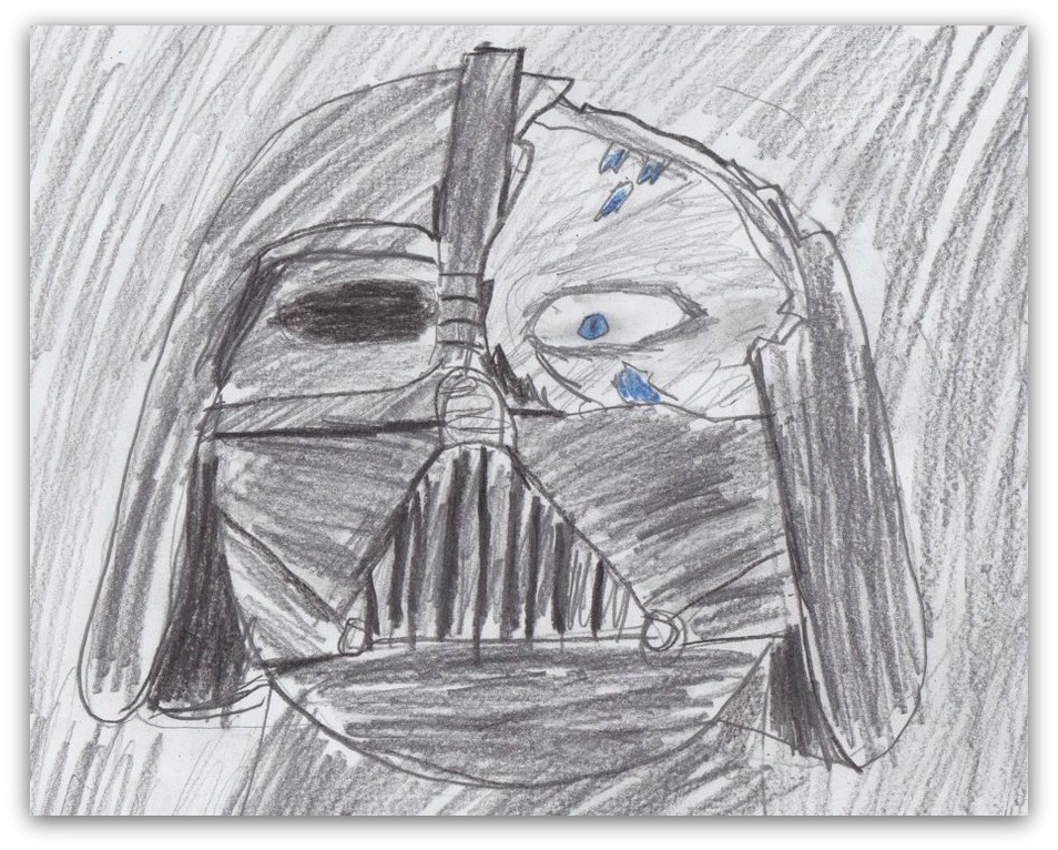 bad darth vader drawing