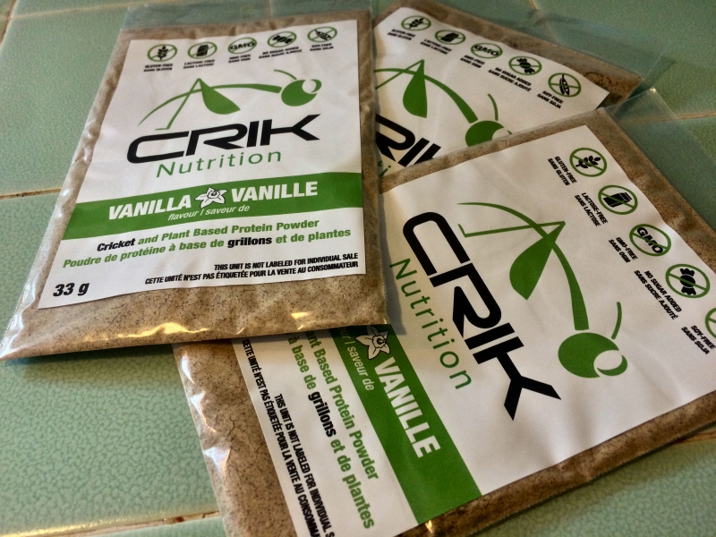 Picture showing early version of CRIK Nutrition protein powder