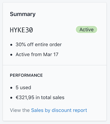 Screenshot showing HYKE Shopify orders