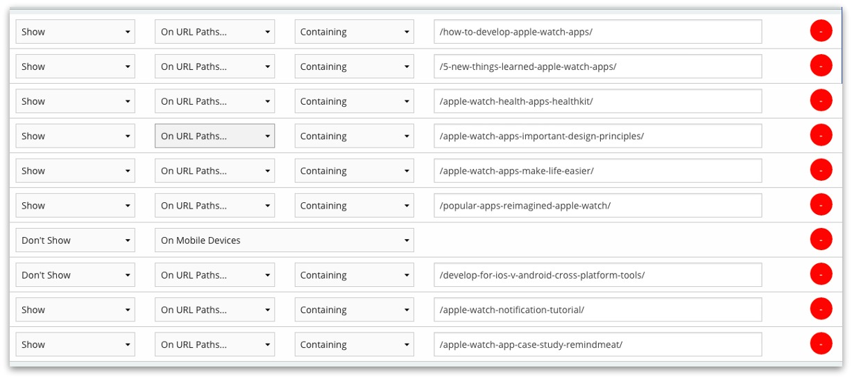 post segmentation for apple watch campaign