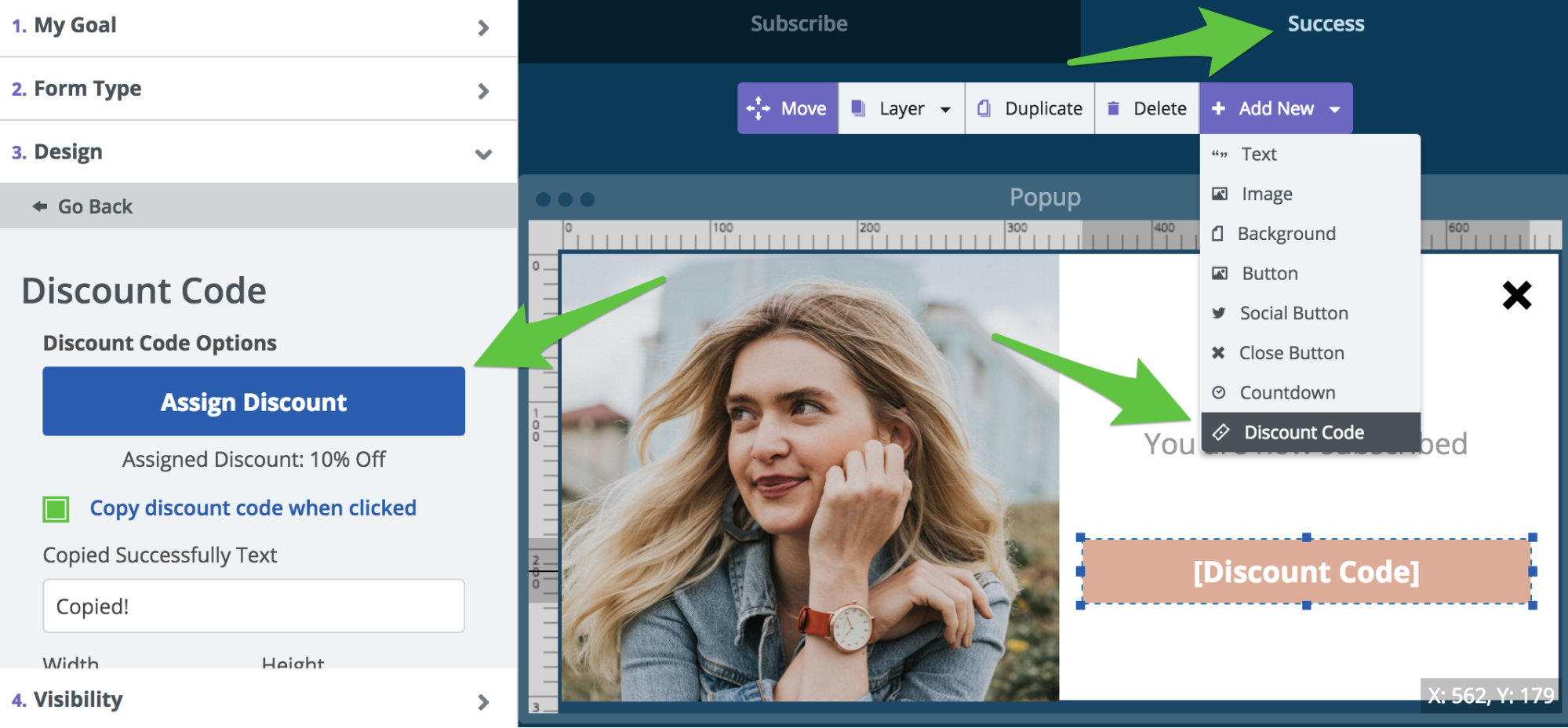 Screenshot showing Sumo popup