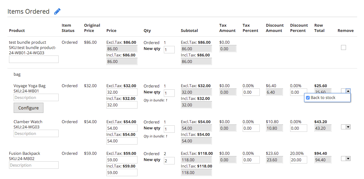 Screenshot showing the settings page for a magento plugin