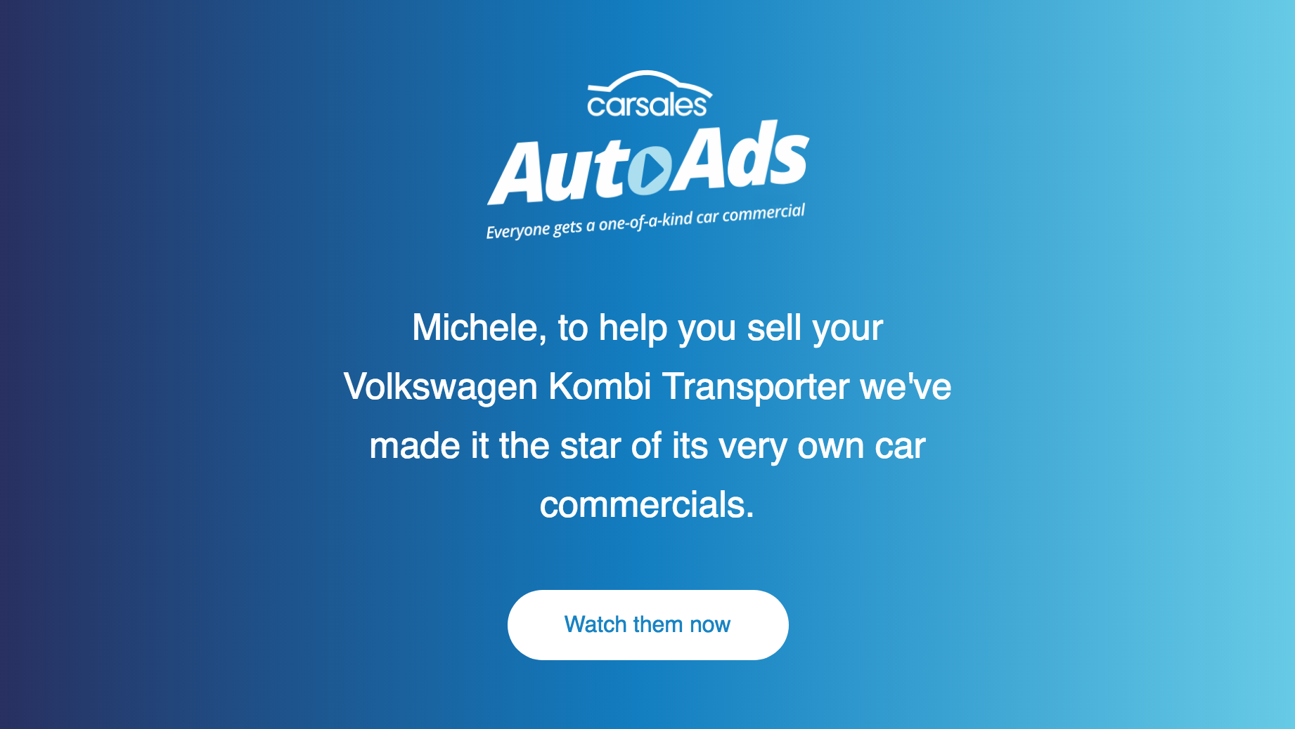 Screenshot showing copy on AutoAds