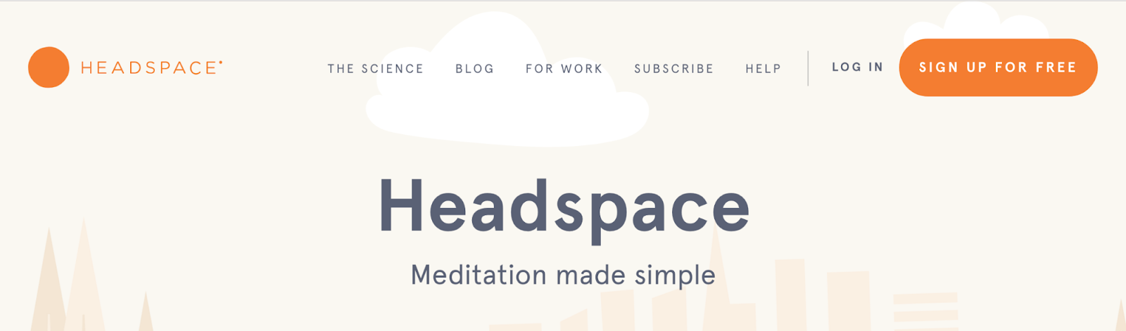 Screenshot showing Headspace
