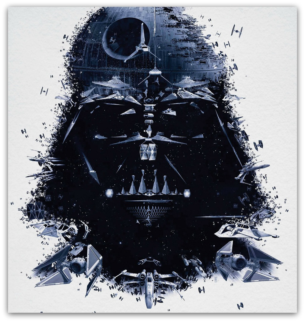 awesome darth vader painting