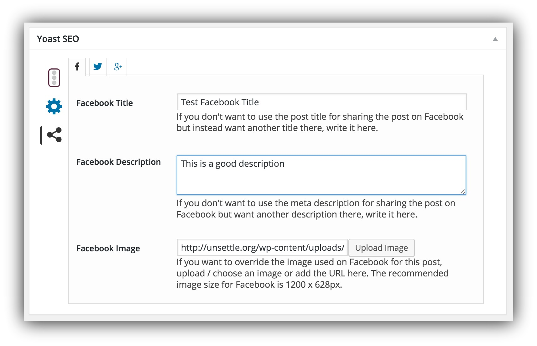 yoast seo sharing on facebook