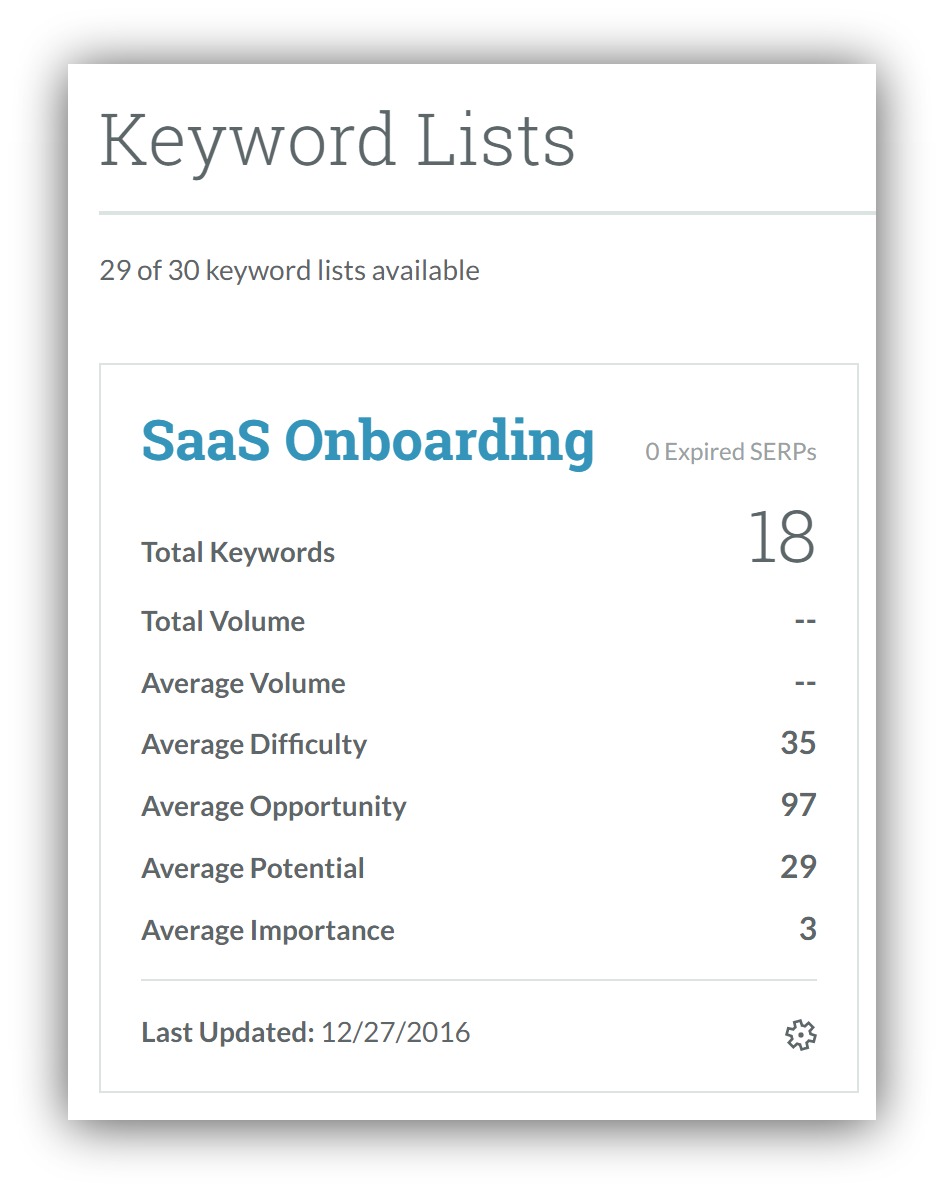Screenshot of a stat about keywords on Quora for "SaaS Onboarding"