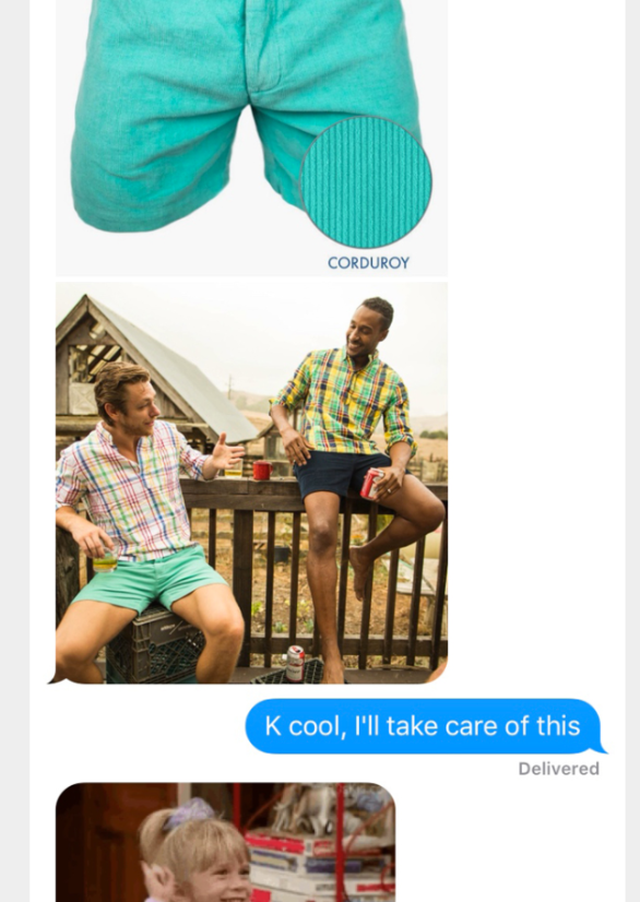 Screenshot of Chubbies email