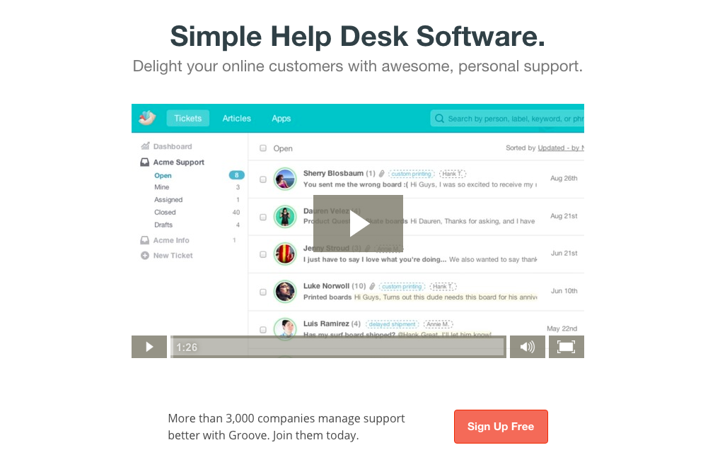 Desk value proposition example