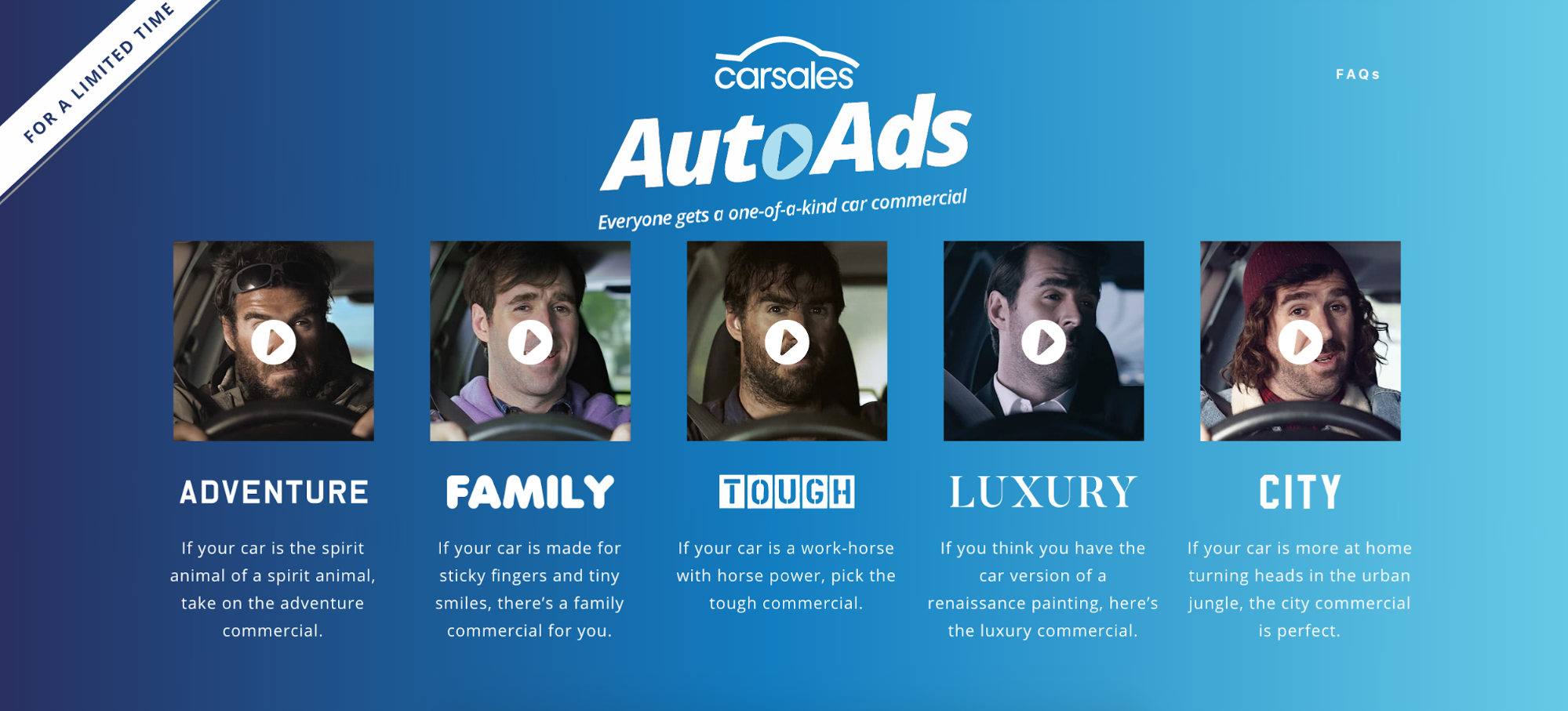 Screenshot showing different kinds of autoads