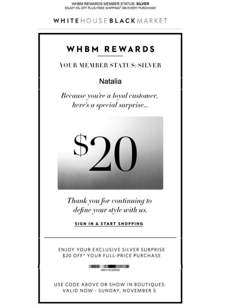 Screenshot showing an email by WHBM