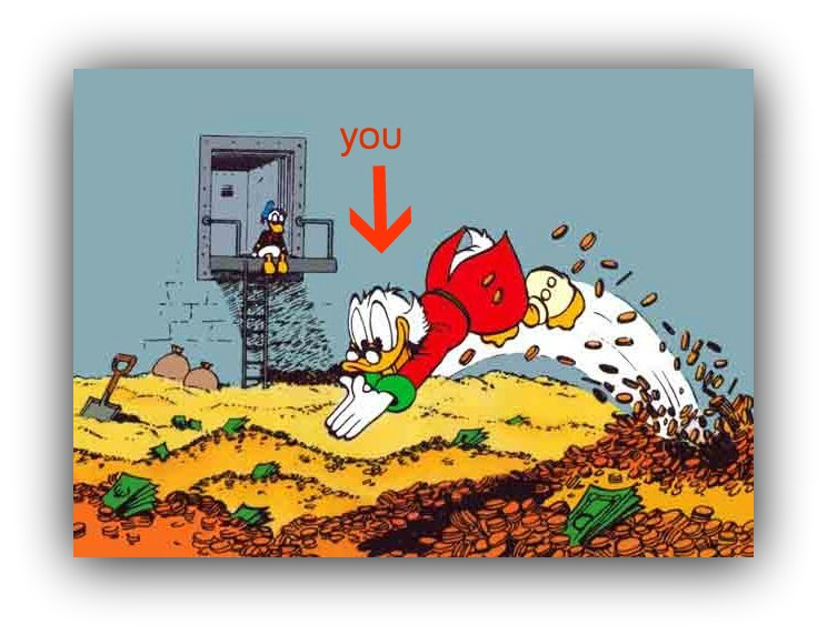 Picture showing Scrooge McDuck
