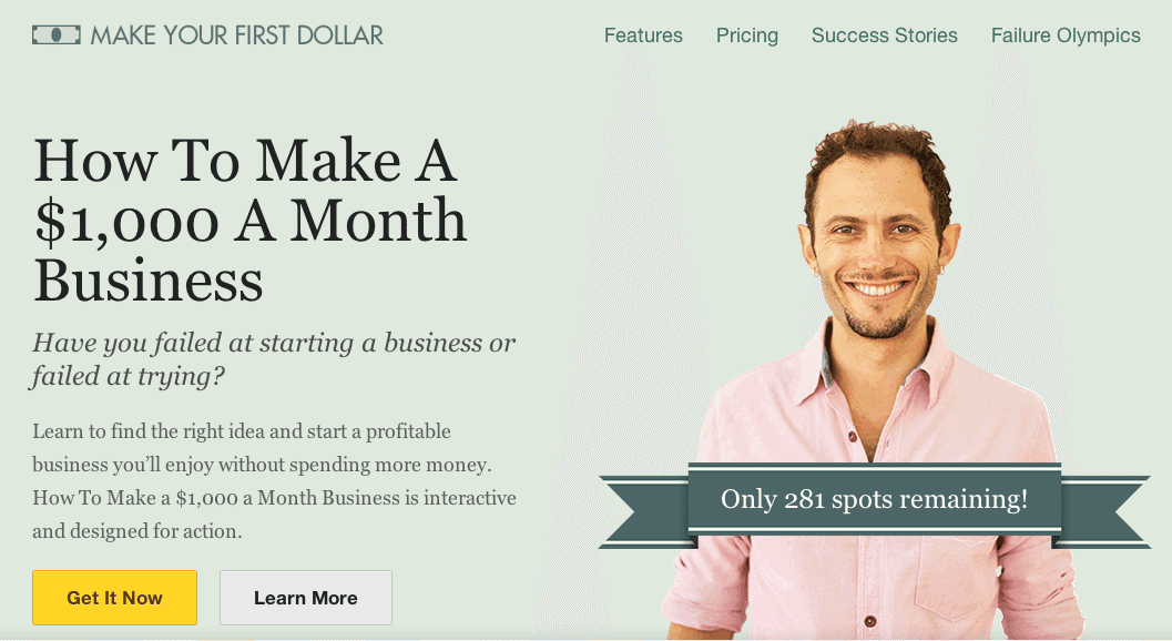 online course- How to make a $1k a month business